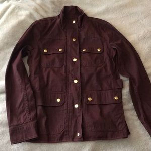 Burgundy J.Crew Jacket